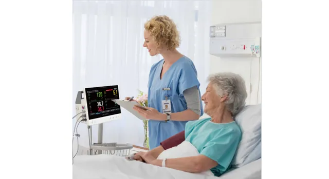 Monitor AIView V12 en sala de hospitalización