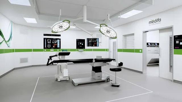 Quirófano con lámparas H!Light y mesa medifa